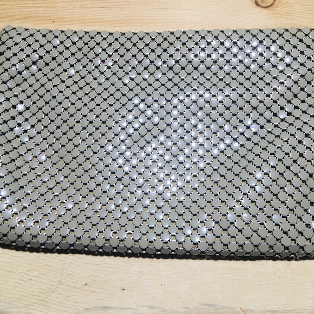 Whiting and Davis Vintage Pearl color Clutch